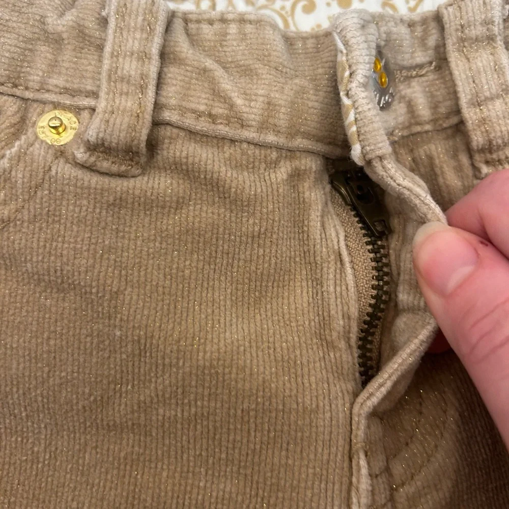 The‎ Childrens Place Tan Glitter Jeans with Heart Pockets Size 24 Months